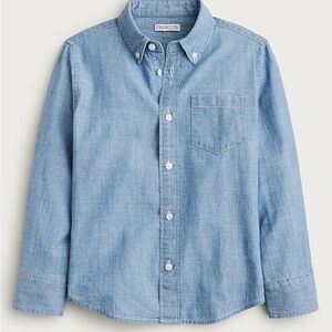 Kids' long-sleeve chambray button-down